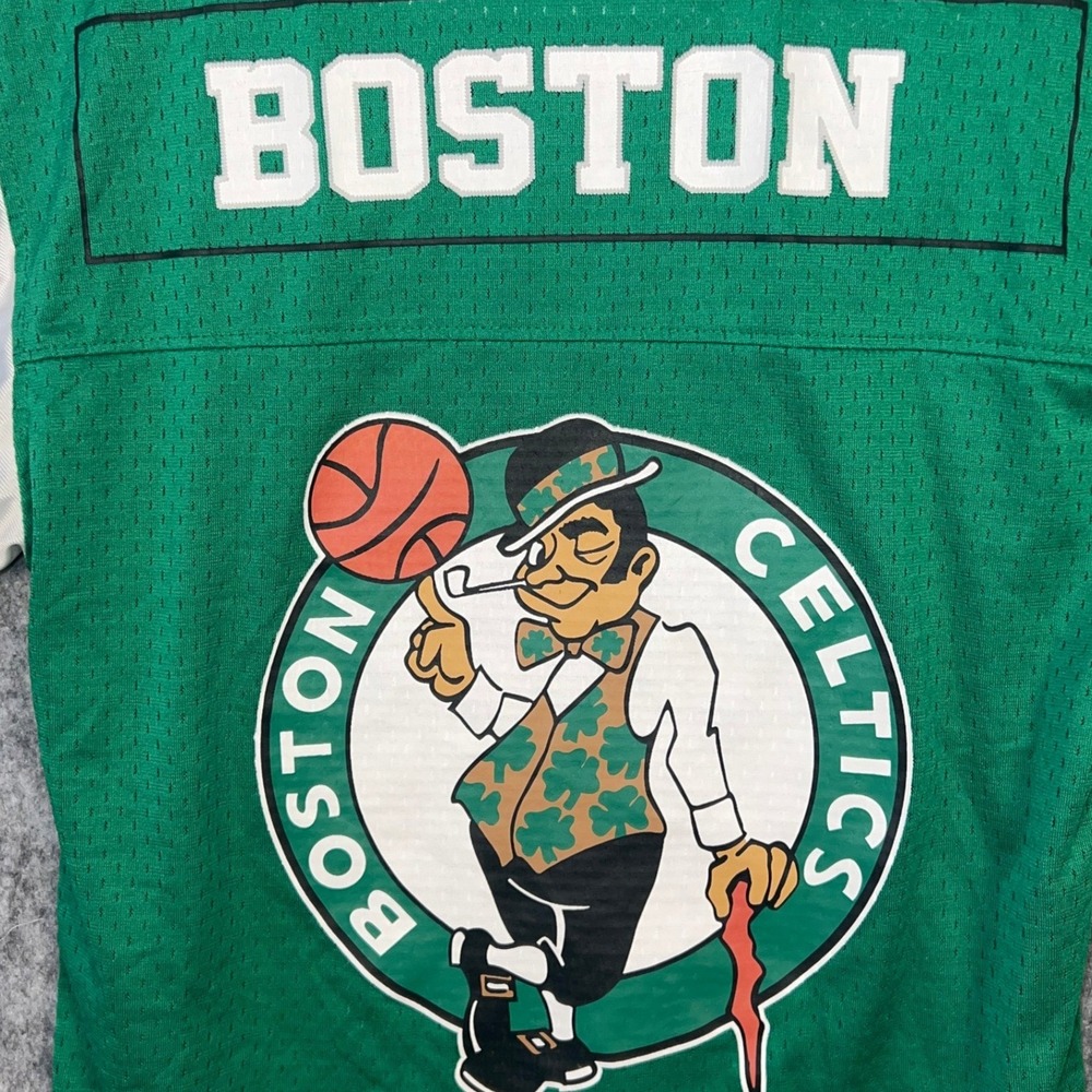 Boston Celtics Ultra Game NBA Mesh Jersey Shirt Green XS Lucky Leprechaun Logo - Picture 6 of 12